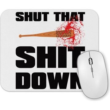 Baskı Dükkanı Negan Shut That Shıt Down Mouse Pad