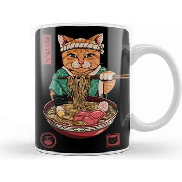 Baskı Dükkanı Neko Ramen Kupa Bardak