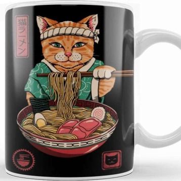 Baskı Dükkanı Neko Ramen Kupa Bardak