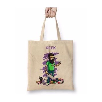 Baskı Dükkanı Nerd Geek Gamer Bez Çanta