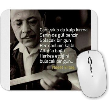 Baskı Dükkanı Neşet Ertaş Söz 02 Mouse Pad
