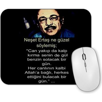 Baskı Dükkanı Neşet Ertaş Söz 03 Mouse Pad