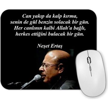 Baskı Dükkanı Neşet Ertaş Söz Mouse Pad