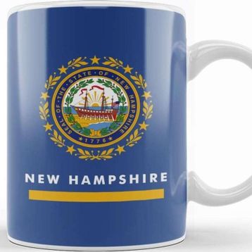 Baskı Dükkanı New Hampshire State Flag Kupa