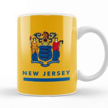 Baskı Dükkanı New Jersey State Flag Kupa