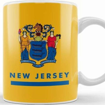 Baskı Dükkanı New Jersey State Flag Kupa
