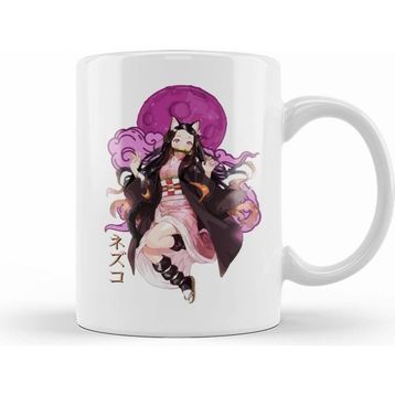 Baskı Dükkanı Nezuko Neko Demon Kupa