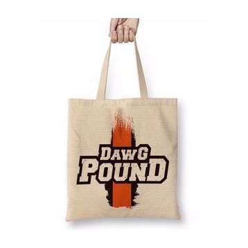 Baskı Dükkanı Nfl Cleveland Browns Dawg Pound Bez Çanta