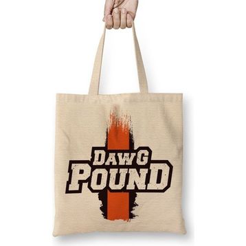 Baskı Dükkanı Nfl Cleveland Browns Dawg Pound Bez Çanta