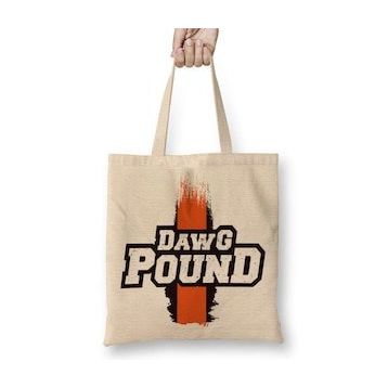 Baskı Dükkanı Nfl Cleveland Browns Dawg Pound Bez Çanta