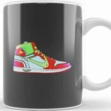 Baskı Dükkanı Nike Jordan 1 Off White Neon Kupa