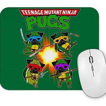 Baskı Dükkanı Ninja Pugs Mouse Pad