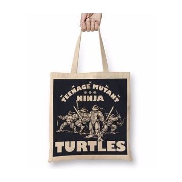 Baskı Dükkanı Ninja Turtes Old School Turtles Bez Kadın Günlük Çanta