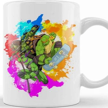 Baskı Dükkanı Ninja Turtle Power Kupa