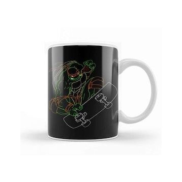 Baskı Dükkanı Ninja Turtles Neon 90's Ninja Turtle Michelangelo Kupa