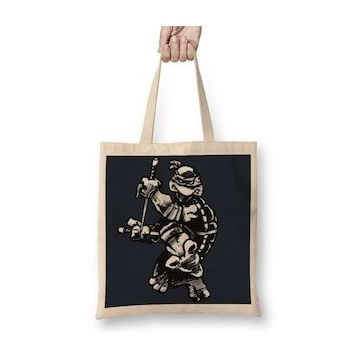Baskı Dükkanı Ninja Turtles Raphael 1984 Bez Kadın Günlük Çanta