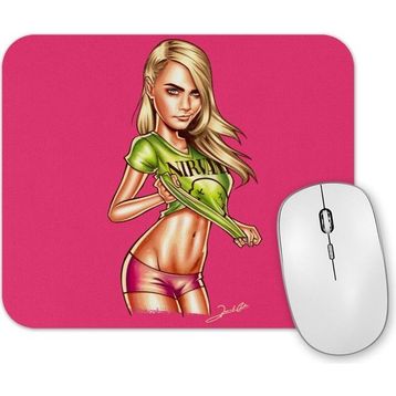 Baskı Dükkanı Nirvana Cara Delevingne Mouse Pad