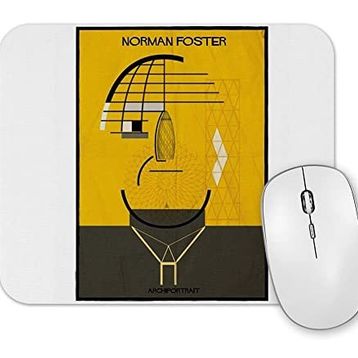 Baskı Dükkanı Norman Foster Madre Mouse Pad
