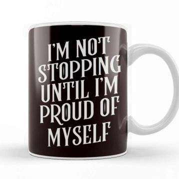 Baskı Dükkanı Not Stopping Until Proud Fitness Workout Bodybuilding Sports Kupa