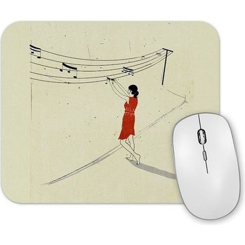 Baskı Dükkanı Nota Asan Kadın Mouse Pad