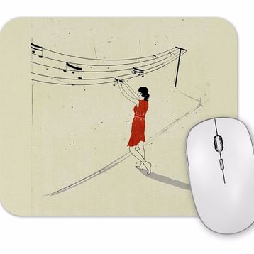 Baskı Dükkanı Nota Asan Kadın Mouse Pad