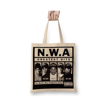 Baskı Dükkanı Nwa Greatest Hıts N666 Bez Çanta