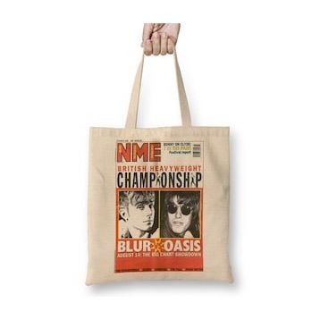 Baskı Dükkanı Oasis ve Blur Nme Bez Çanta