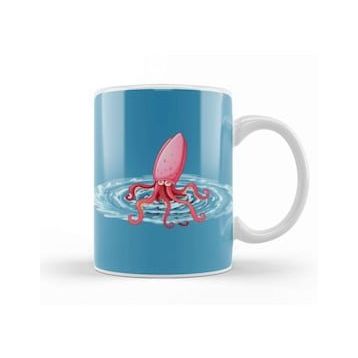 Baskı Dükkanı Octopus Illustration Kupa