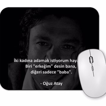 Baskı Dükkanı Oğuz Atay Söz 07 Mouse Pad