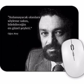 Baskı Dükkanı Oğuz Atay Söz 08 Mouse Pad