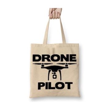 Baskı Dükkanı Oiloto De Drones Pılot Bez Çanta