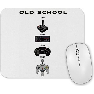 Baskı Dükkanı Old School Siyah Gamer Mouse Pad