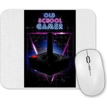 Baskı Dükkanı Old School Siyah Gamer Mouse Pad