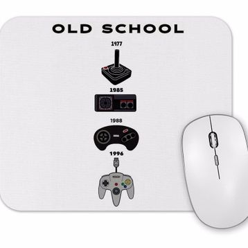 Baskı Dükkanı Old School Siyah Gamer Mouse Pad