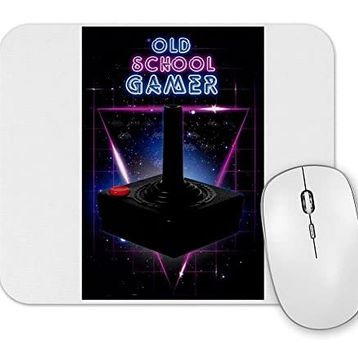 Baskı Dükkanı Old School Siyah Gamer Mouse Pad