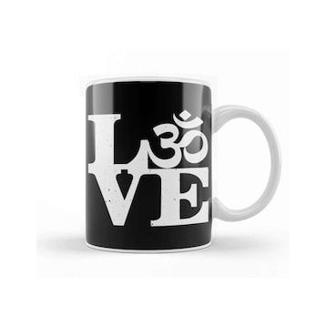 Baskı Dükkanı Om Love Om Symbol Kupa