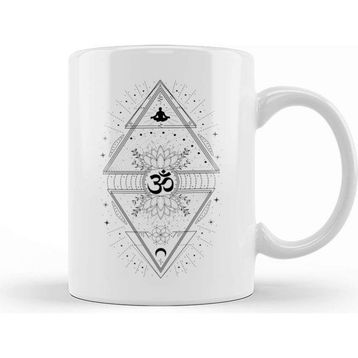 Baskı Dükkanı Om Symbol Sacred Geometry Kupa