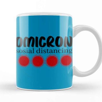 Baskı Dükkanı Omicron Sosial Distancing Kupa