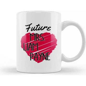 Baskı Dükkanı One Direction Future Mrs Liam Payne Love Heart Kupa