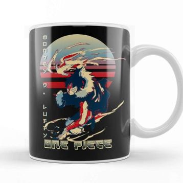 Baskı Dükkanı One Piece Luffy D Monkey Kupa Bardak