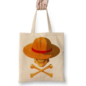 Baskı Dükkanı One Piece Skull Bez Çanta
