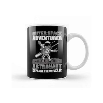Baskı Dükkanı Outer Space Adventurer Astronaut Explore Universe Kupa