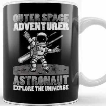 Baskı Dükkanı Outer Space Adventurer Astronaut Explore Universe Kupa