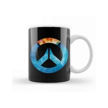 Baskı Dükkanı Overwatch Galaxy Silhouette Kupa