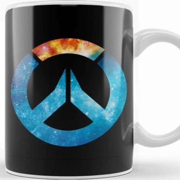 Baskı Dükkanı Overwatch Galaxy Silhouette Kupa