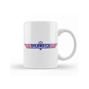 Baskı Dükkanı Overwatch Top Gun Logo Kupa
