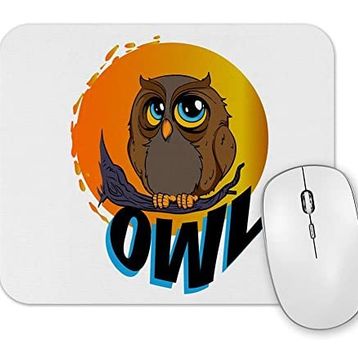 Baskı Dükkanı Owl Baykuş Mouse Pad
