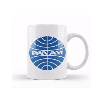 Baskı Dükkanı Pan Am Defunct Airline Logo Grey Version Kupa