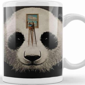 Baskı Dükkanı Panda Window Cleaner Kupa