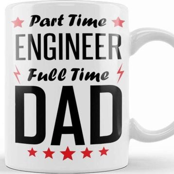 Baskı Dükkanı Part Time Engineer Full Time Dad Kupa